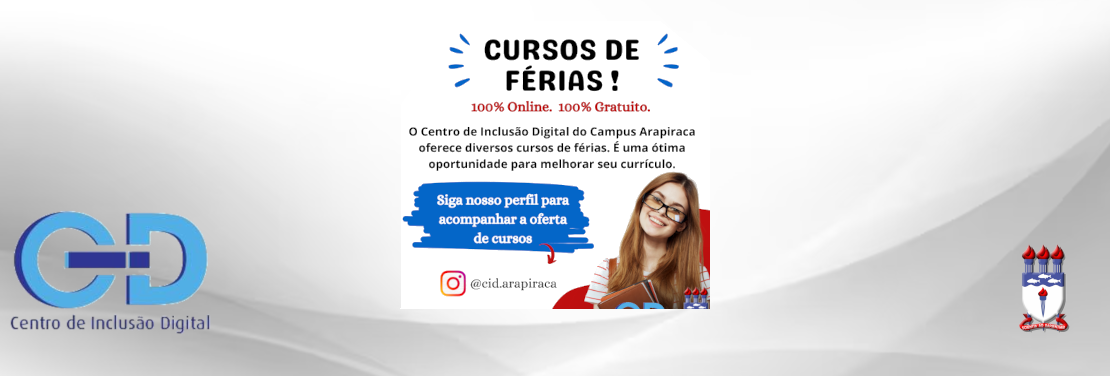 Cursos de Férias!!!