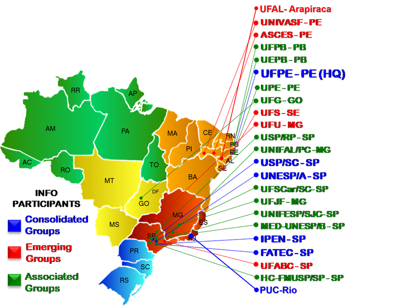 INCT - mapa