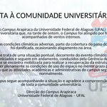 Aviso à Comunidade Acadêmica