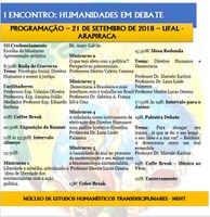 I ENCONTRO: HUMANIDADES EM DEBATE