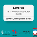 Lembrete para servidores - Pesquisa SIASS Arapiraca