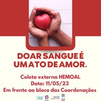 SIASS promove campanha para doação de sangue no dia 11/05